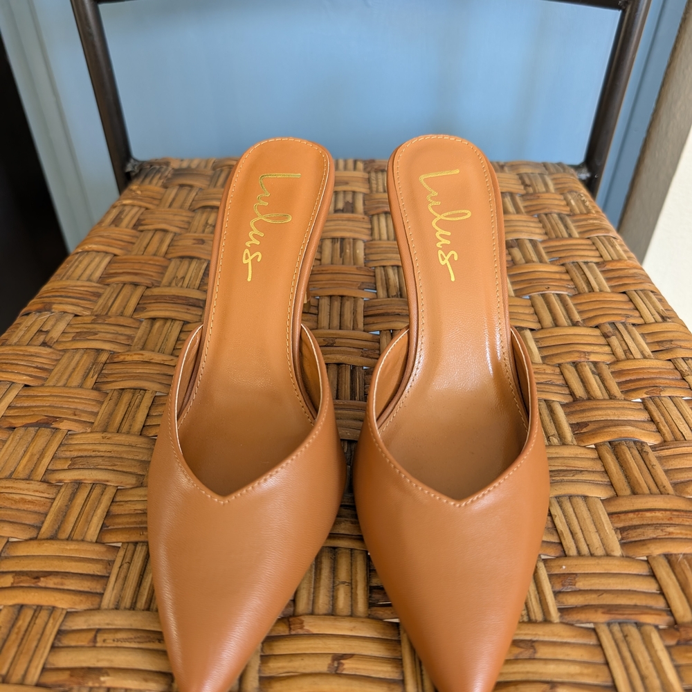Lulu's Tan Women's Slip-On Mules